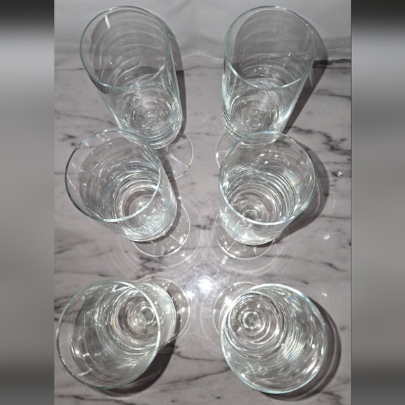 Stemmed Clear Crystal Champagne Flute / Wine Glasses - Picture 3 of 5